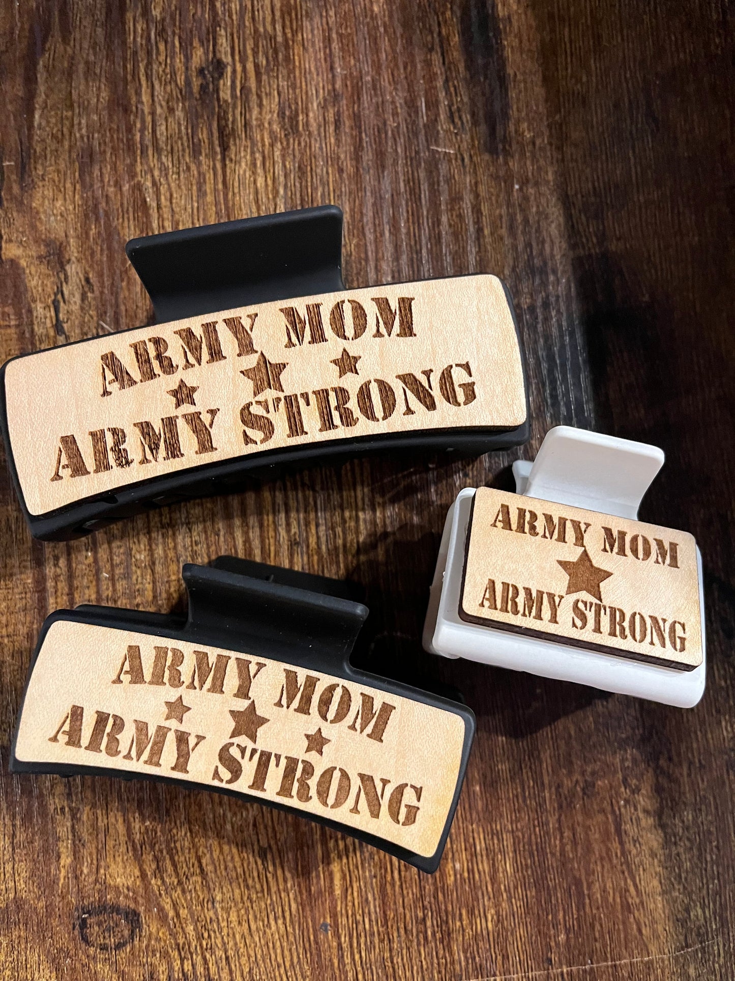 Army Hairclips - Small 2"