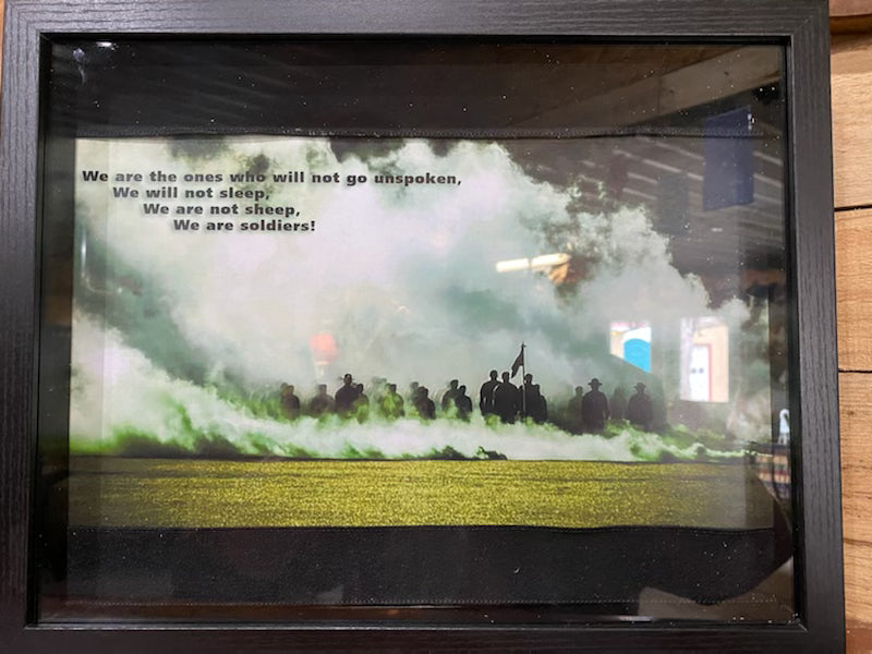 Through The Smoke Framed Print