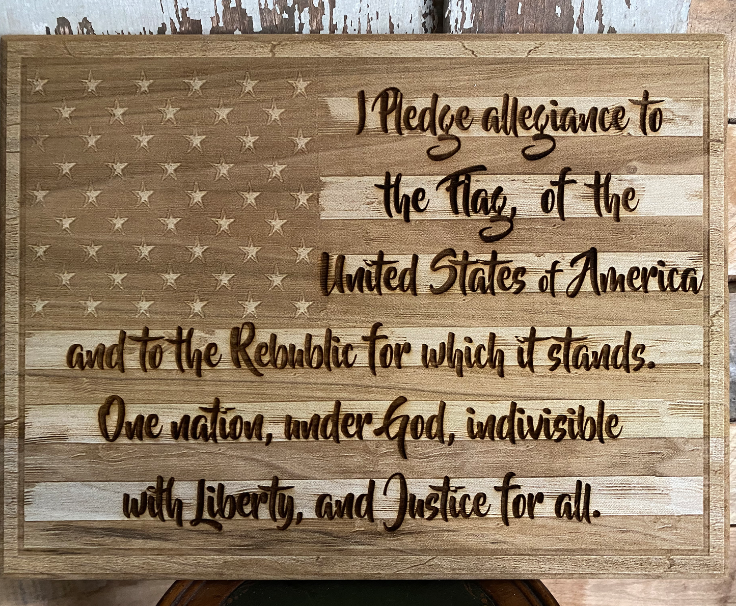 I Pledge Allegiance Plaque